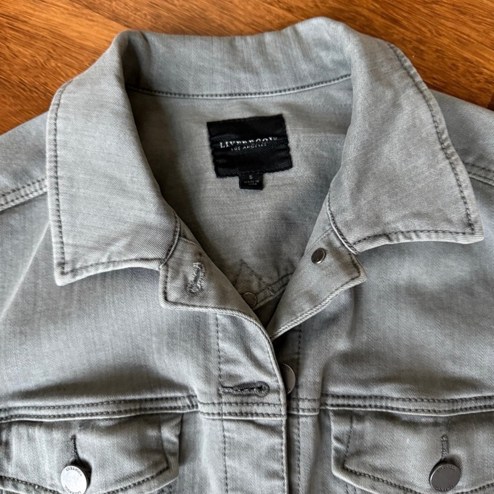 Liverpool Gray Denim Jacket - Picture 3 of 3